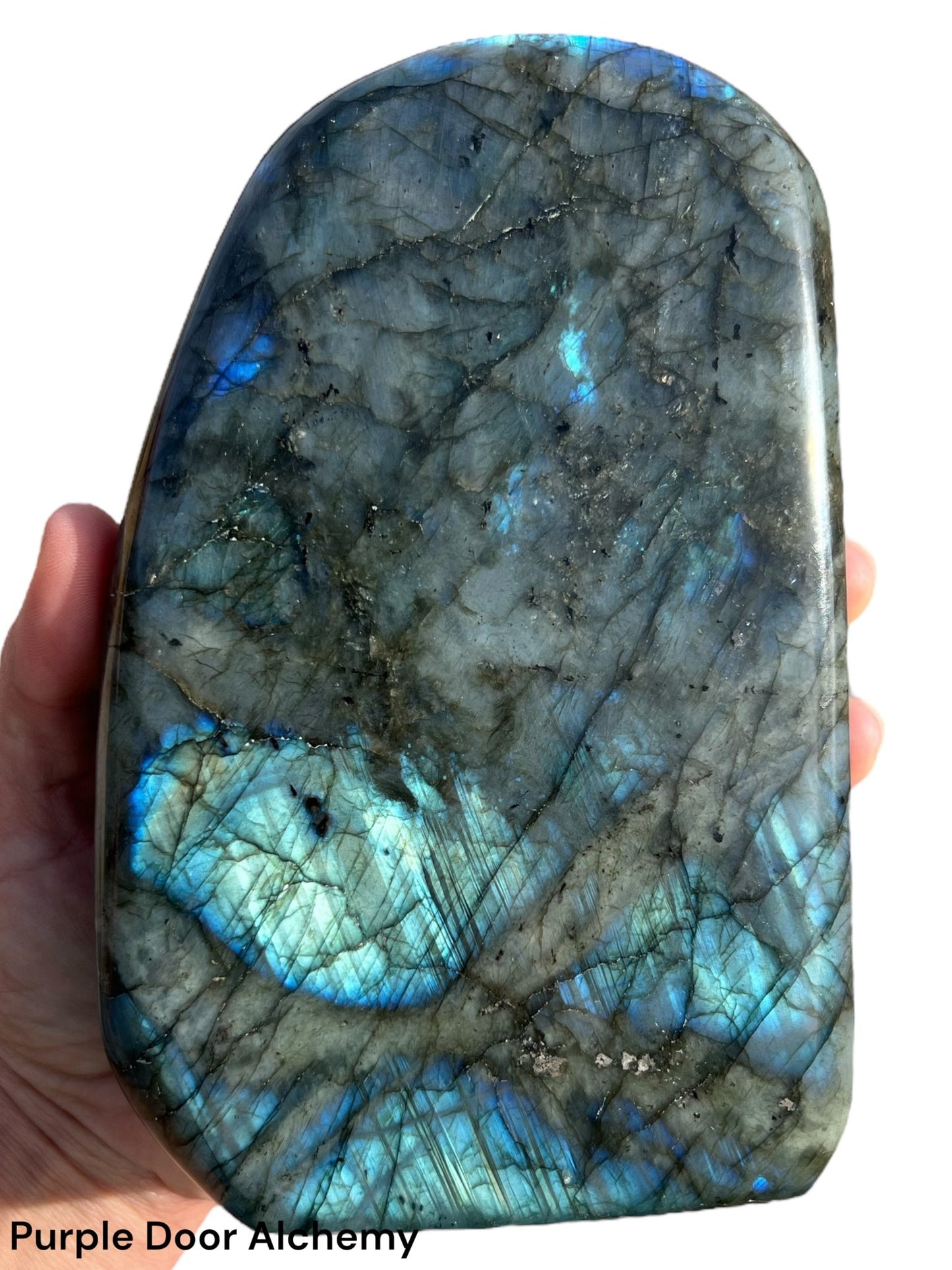 1,684g Polished Labradorite Freeform - Purple Door Alchemy