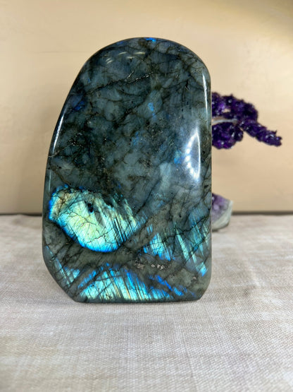 1,684g Polished Labradorite Freeform - Purple Door Alchemy