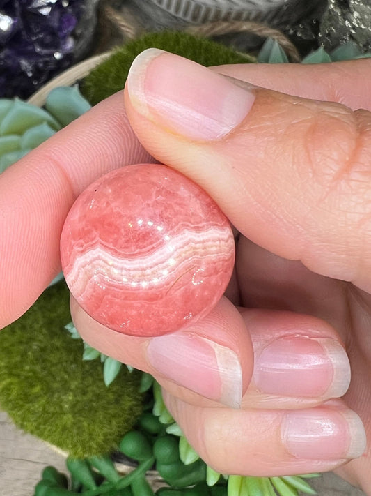 20mm (.78 in) Mini Rhodochrosite Sphere #1 - Purple Door Alchemy