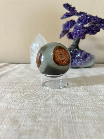 3.2 inch Polychrome Jasper Sphere - Purple Door Alchemy