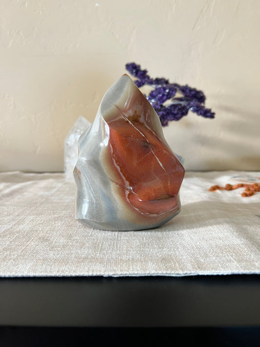 5 inch Polychrome Jasper Flame - Purple Door Alchemy