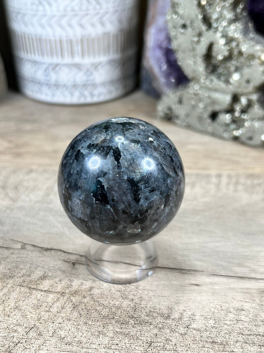 50mm Larvikite Spheres - Purple Door Alchemy