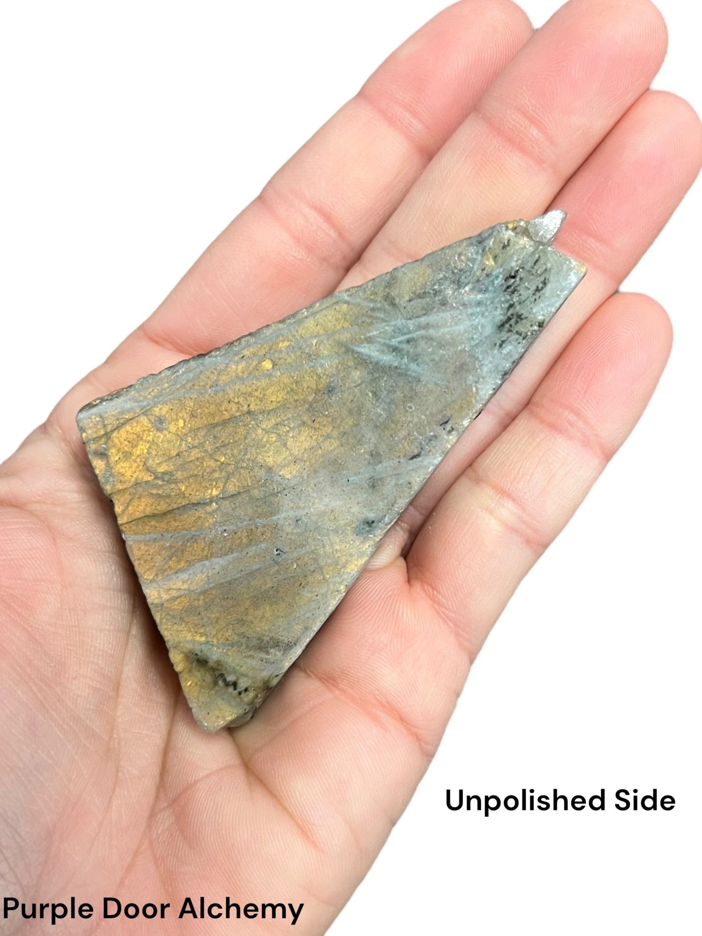 64g Fire Labradorite Polished Slab - Purple Door Alchemy