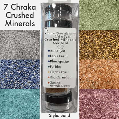 7 Chakra Crushed Minerals - Purple Door Alchemy