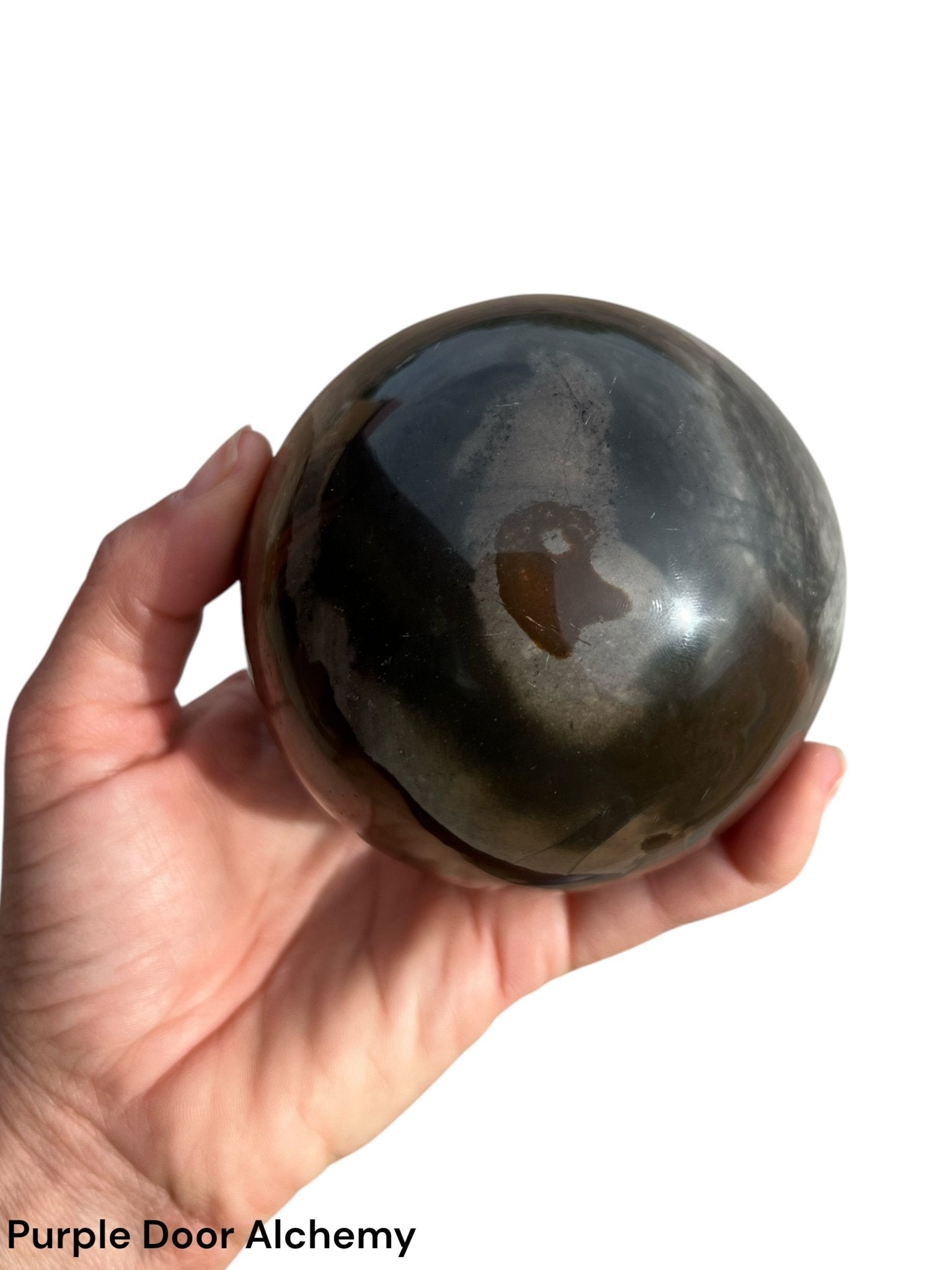 85mm (3.3 inches) Polychrome Jasper Sphere - Purple Door Alchemy