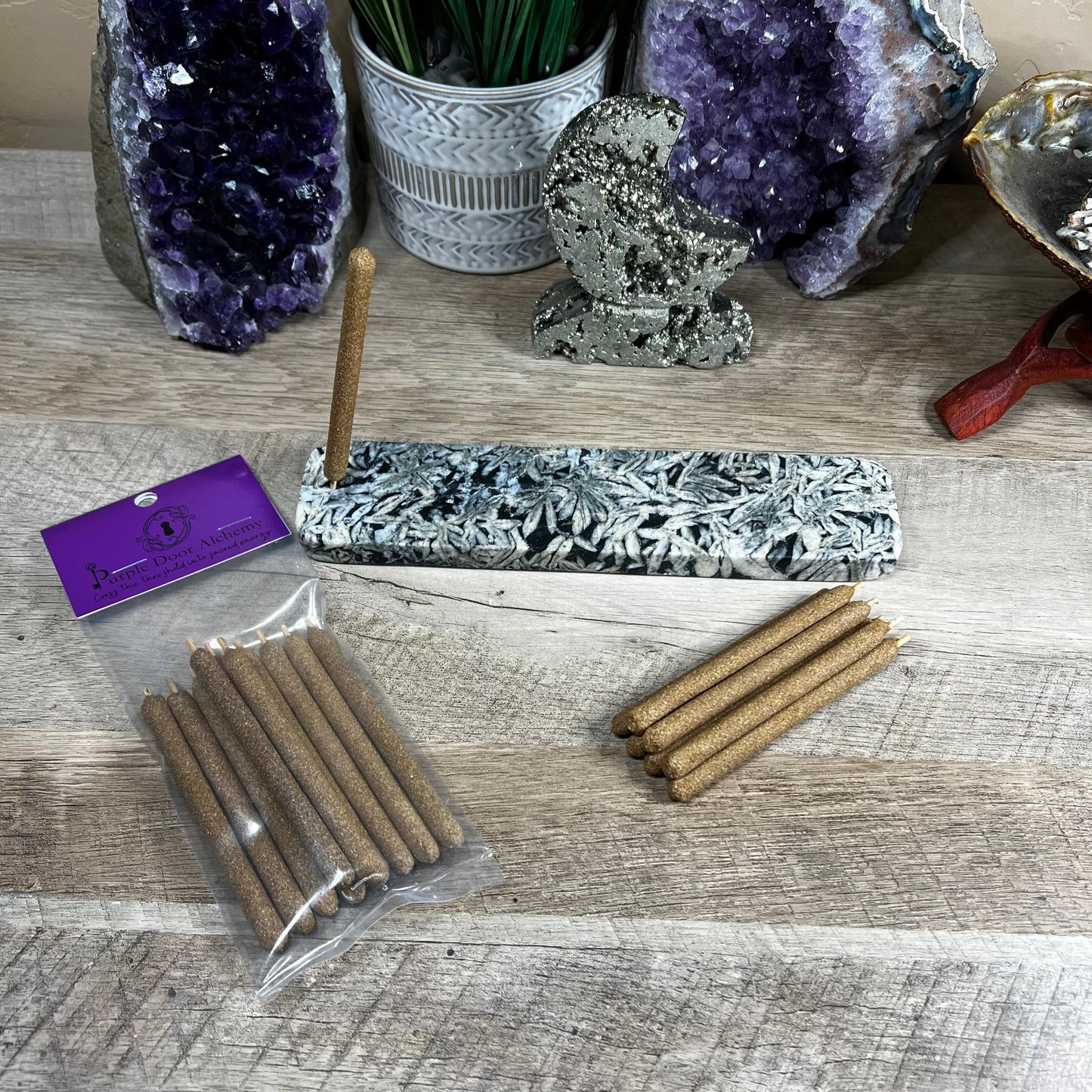 Bergamot and Palo Santo Incense Stick - Purple Door Alchemy