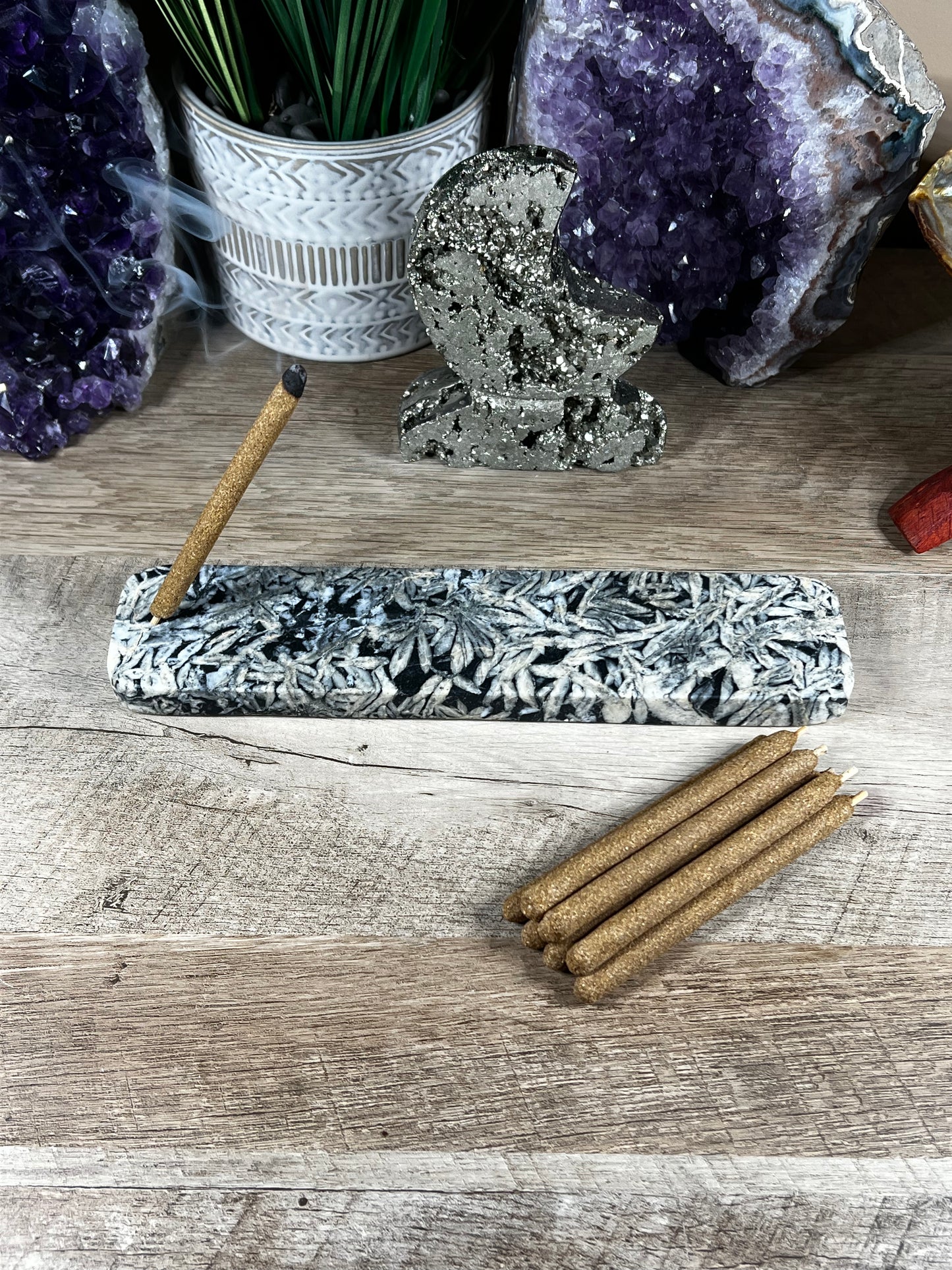 Bergamot and Palo Santo Incense Stick - Purple Door Alchemy