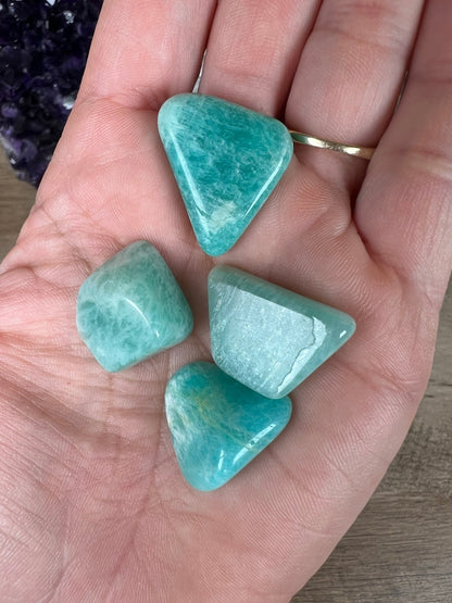 Amazonite Tumble - Purple Door Alchemy