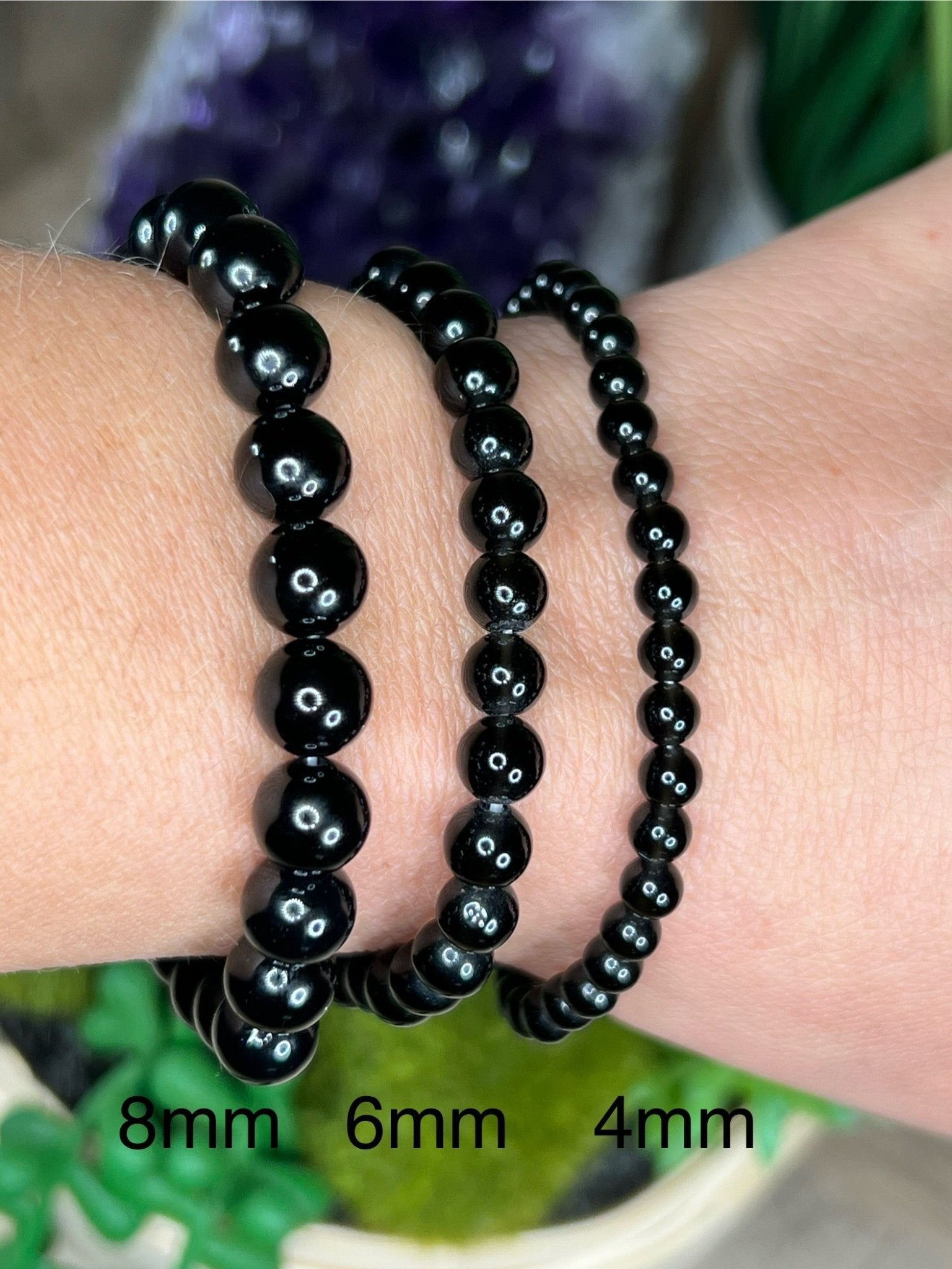 Black Obsidian Bracelet - Purple Door Alchemy