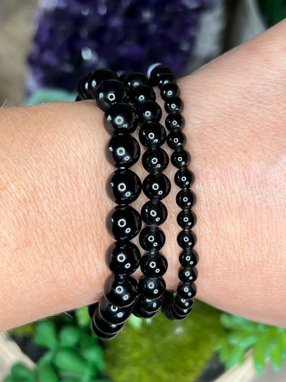 Black Obsidian Bracelet - Purple Door Alchemy