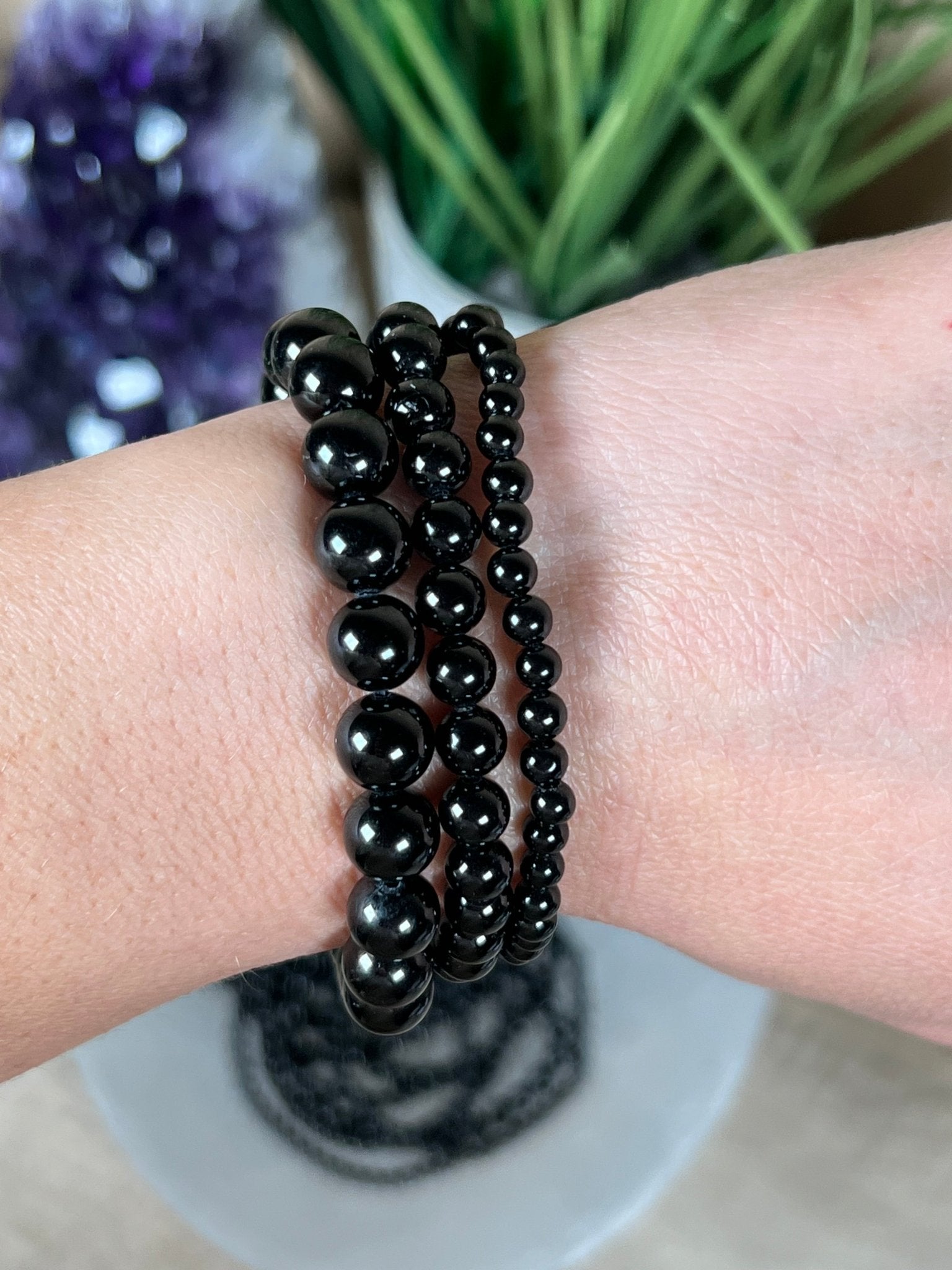 Black Tourmaline Bracelet - Purple Door Alchemy