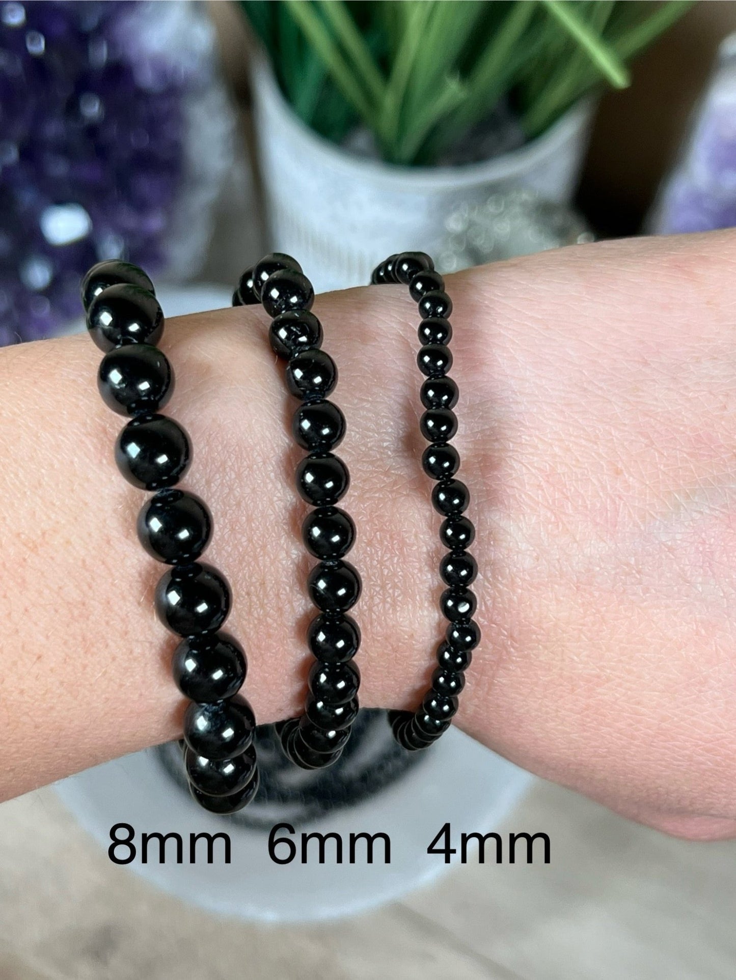 Black Tourmaline Bracelet - Purple Door Alchemy