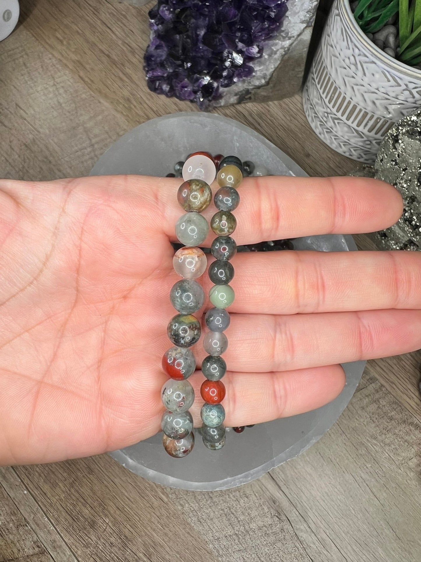 Bloodstone Bracelet - Purple Door Alchemy