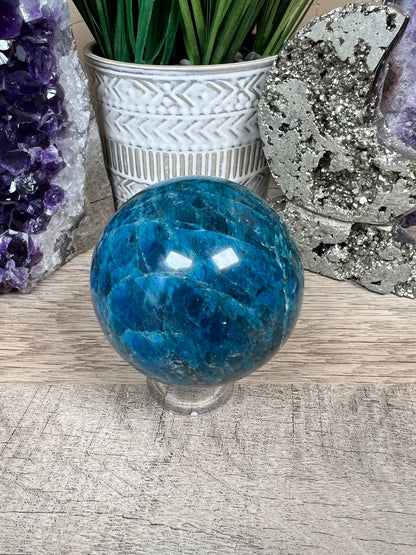 Blue Apatite Spheres - Purple Door Alchemy