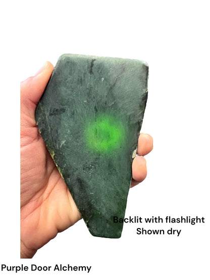 Canadian Nephrite Jade Slab 156g - Purple Door Alchemy