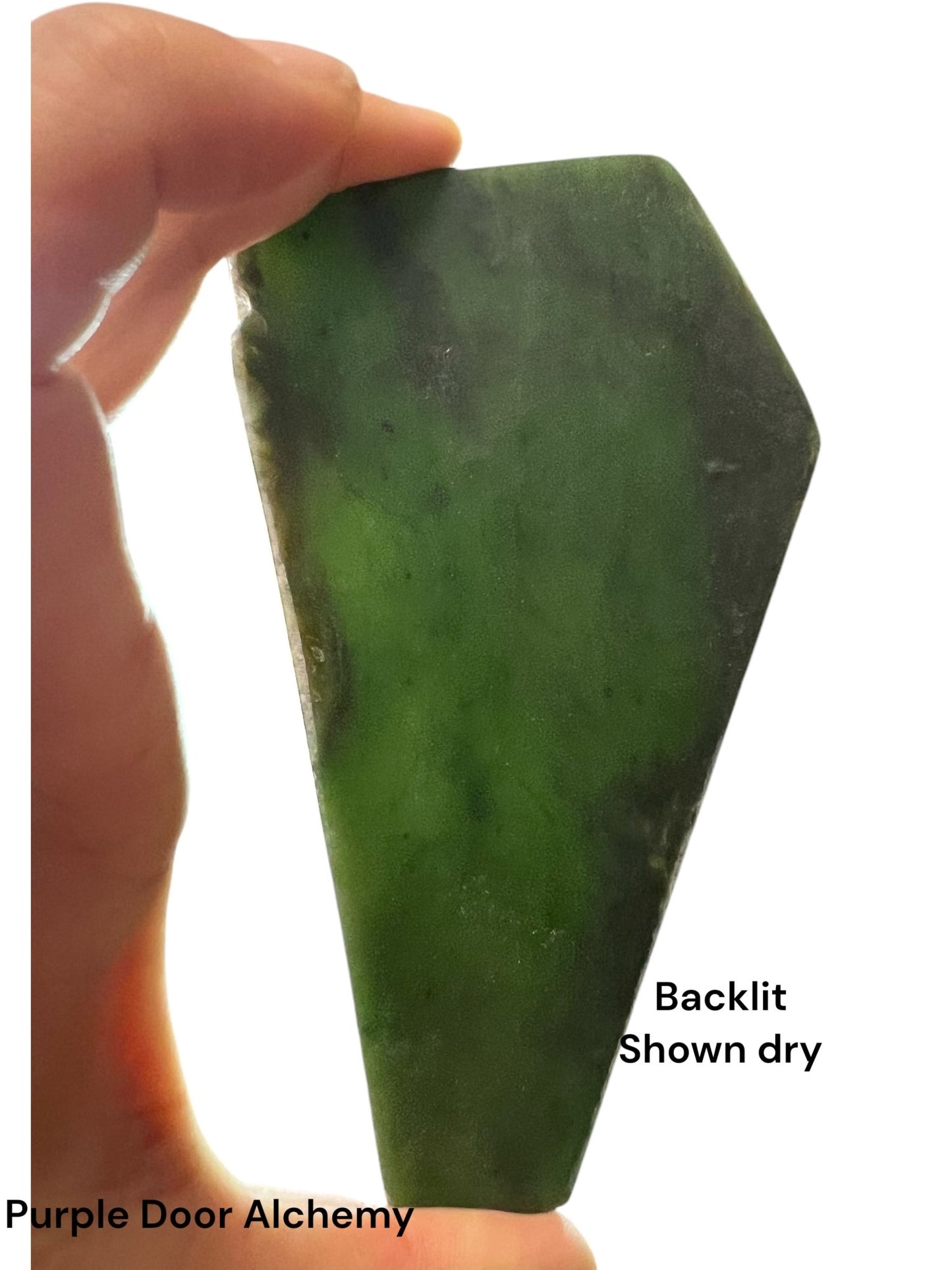 Canadian Nephrite Jade Slab 156g - Purple Door Alchemy