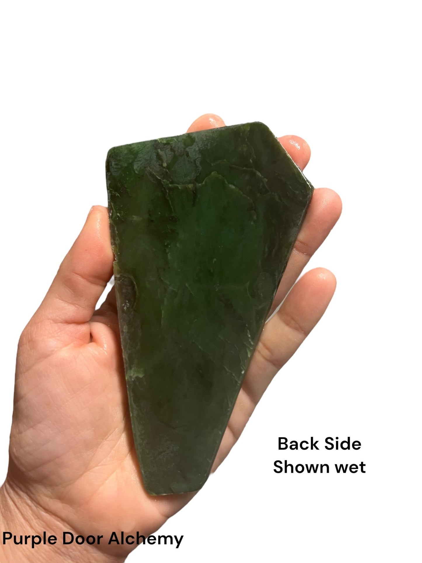 Canadian Nephrite Jade Slab 98g - Purple Door Alchemy