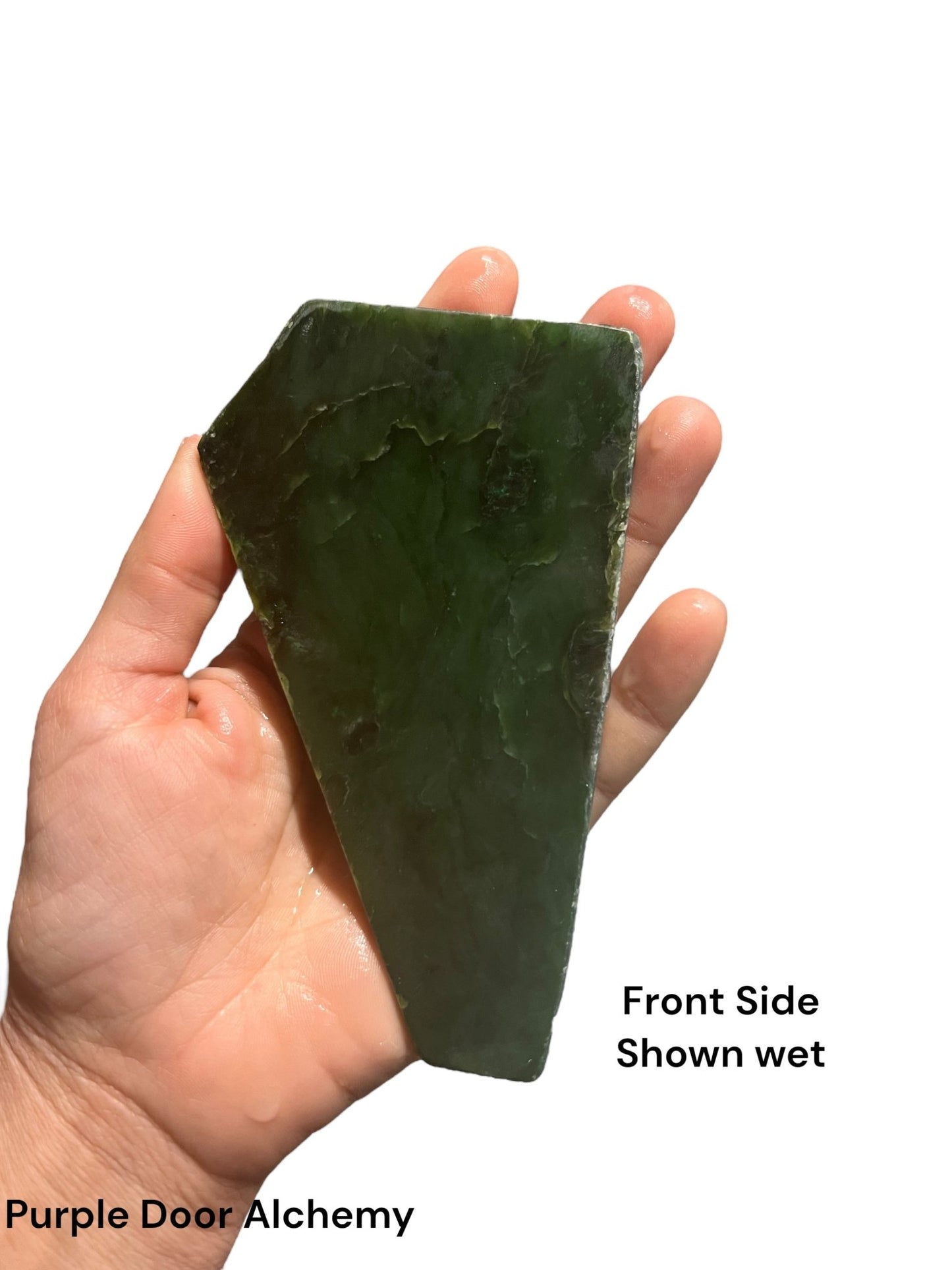 Canadian Nephrite Jade Slab 98g - Purple Door Alchemy