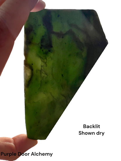 Canadian Nephrite Jade Slab 98g - Purple Door Alchemy