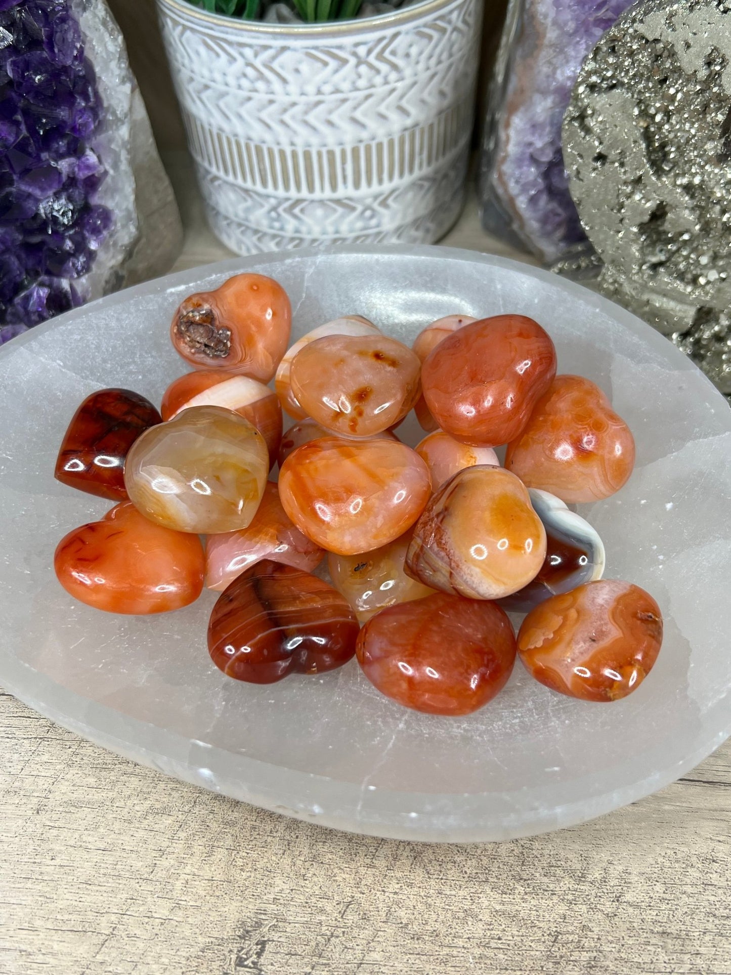 Carnelian Hearts - Purple Door Alchemy