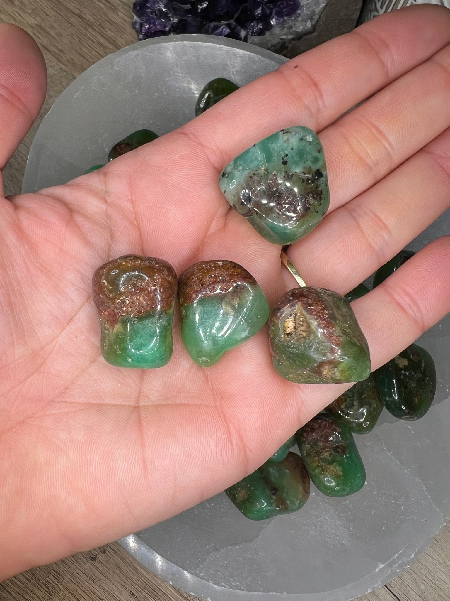 Chrysoprase Tumble - Purple Door Alchemy