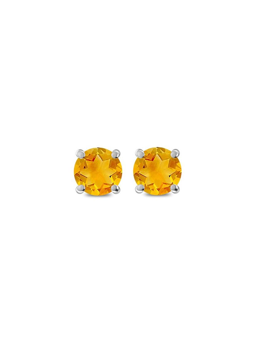 Citrine Stud Earrings - Purple Door Alchemy