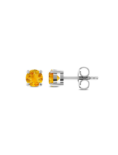 Citrine Stud Earrings - Purple Door Alchemy