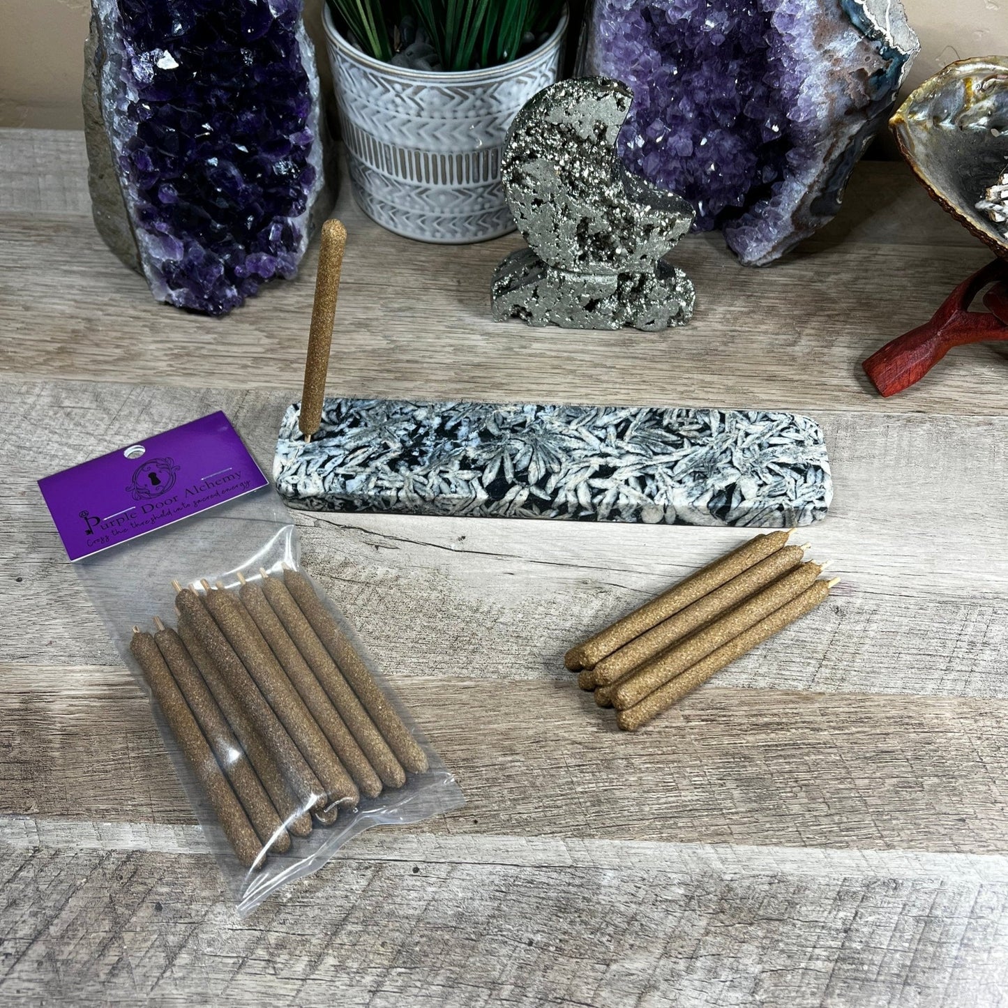 Copal and Palo Santo Incense Sticks - Purple Door Alchemy