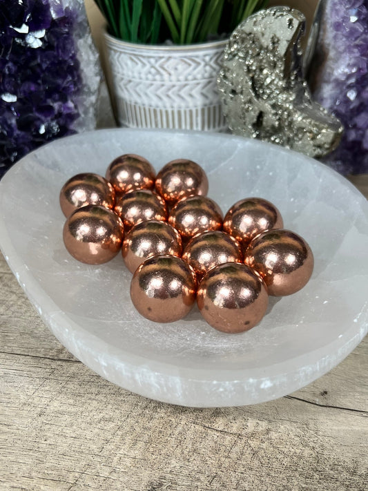 Copper Sphere 28mm (1.1 in) - Purple Door Alchemy