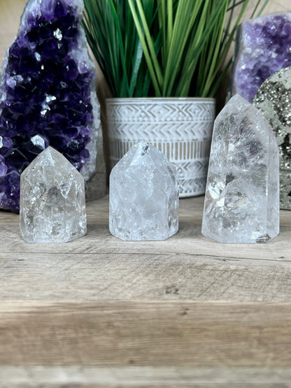 Crackle Quartz Points - Purple Door Alchemy