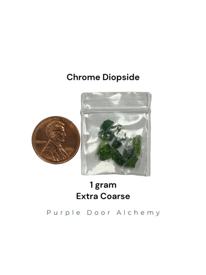 Crushed Gem Chrome Diopside - Premium - Purple Door Alchemy