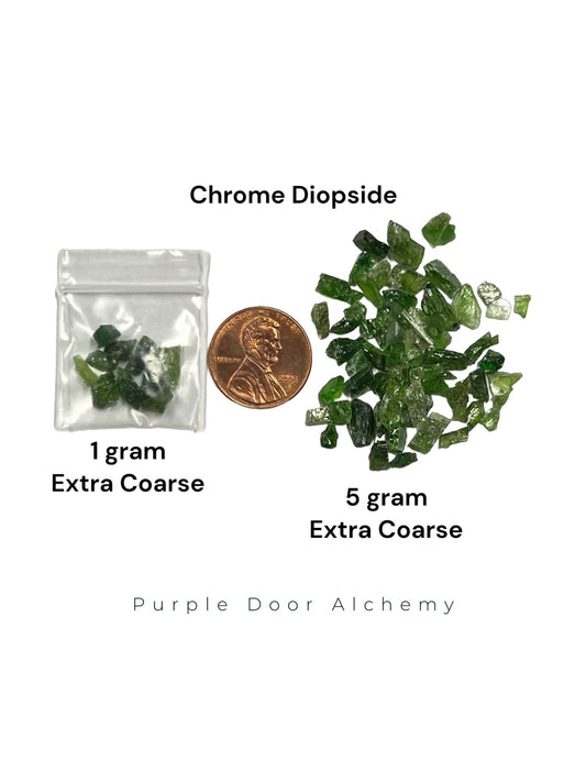 Crushed Gem Chrome Diopside - Premium - Purple Door Alchemy