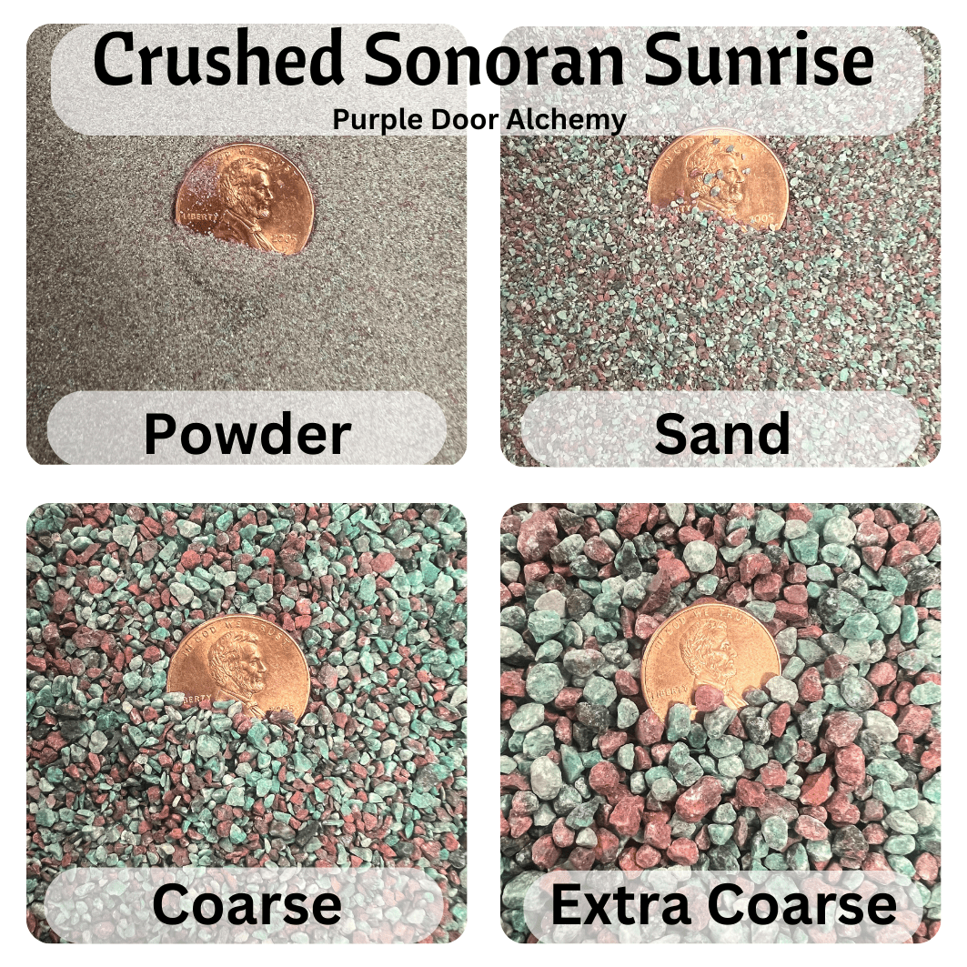 Crushed Sonoran Sunrise Chrysocolla - Purple Door Alchemy