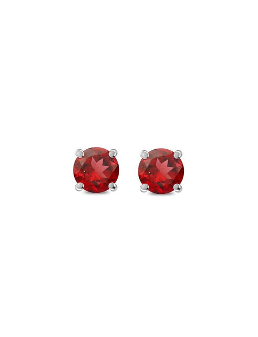 Garnet Stud Earrings - Purple Door Alchemy