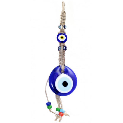 Glass Evil Eye with Beads - Purple Door Alchemy