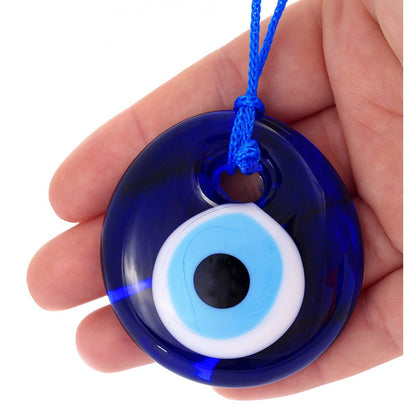 Handmade Glass Blue Evil Eye - Purple Door Alchemy