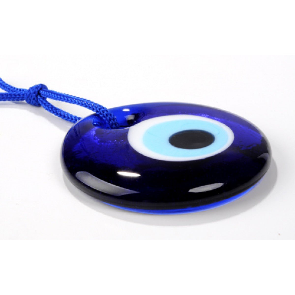 Handmade Glass Blue Evil Eye - Purple Door Alchemy