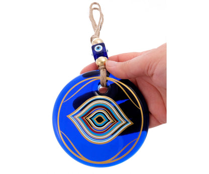 Handpainted Glass Evil Eye Amulet - Purple Door Alchemy