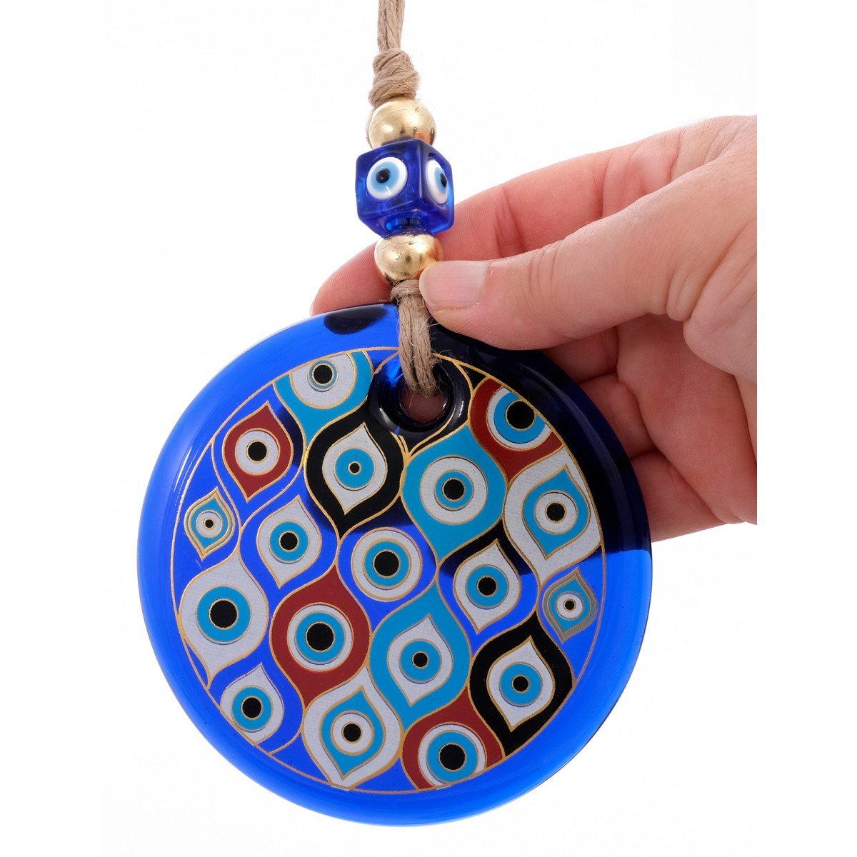 Handpainted Multi Evil Eye Amulet - Purple Door Alchemy