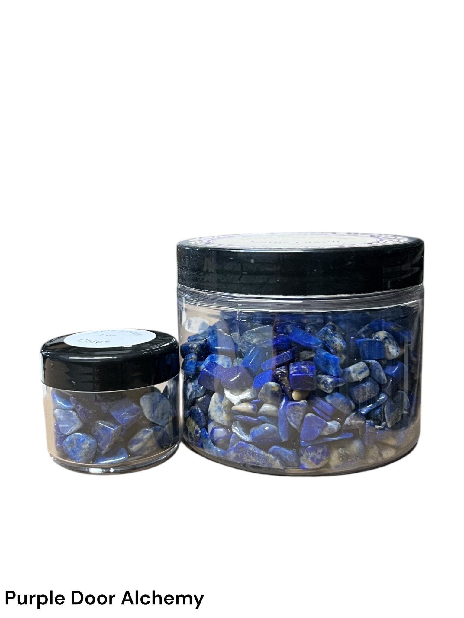 Lapis Lazuli Chips (1 ounce, 1/2 lb, 1 lb) - Purple Door Alchemy