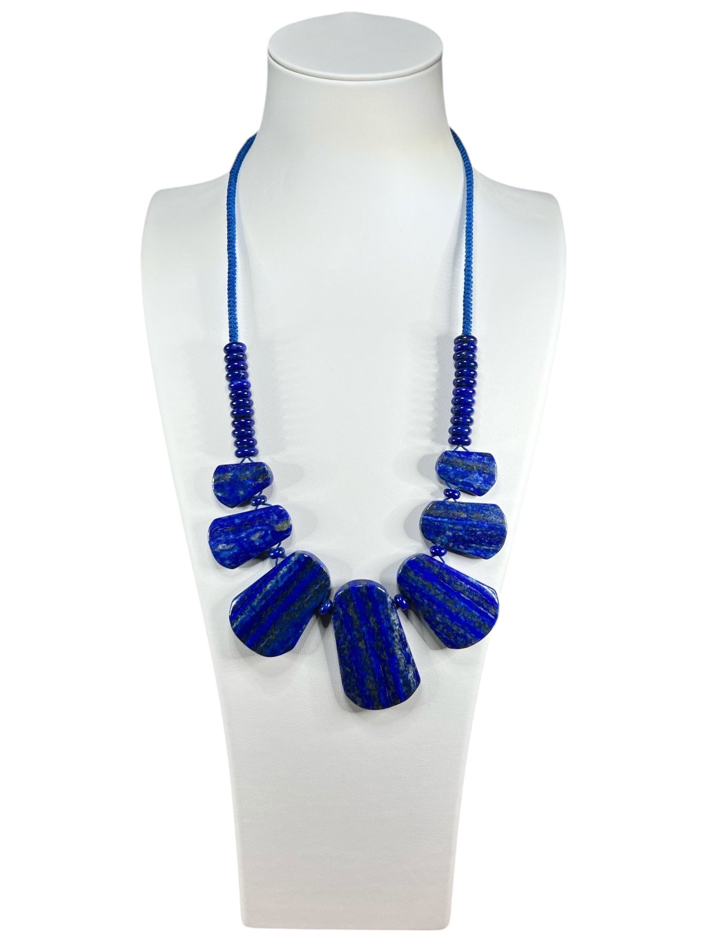 Lapis Lazuli Statement Necklace - Purple Door Alchemy