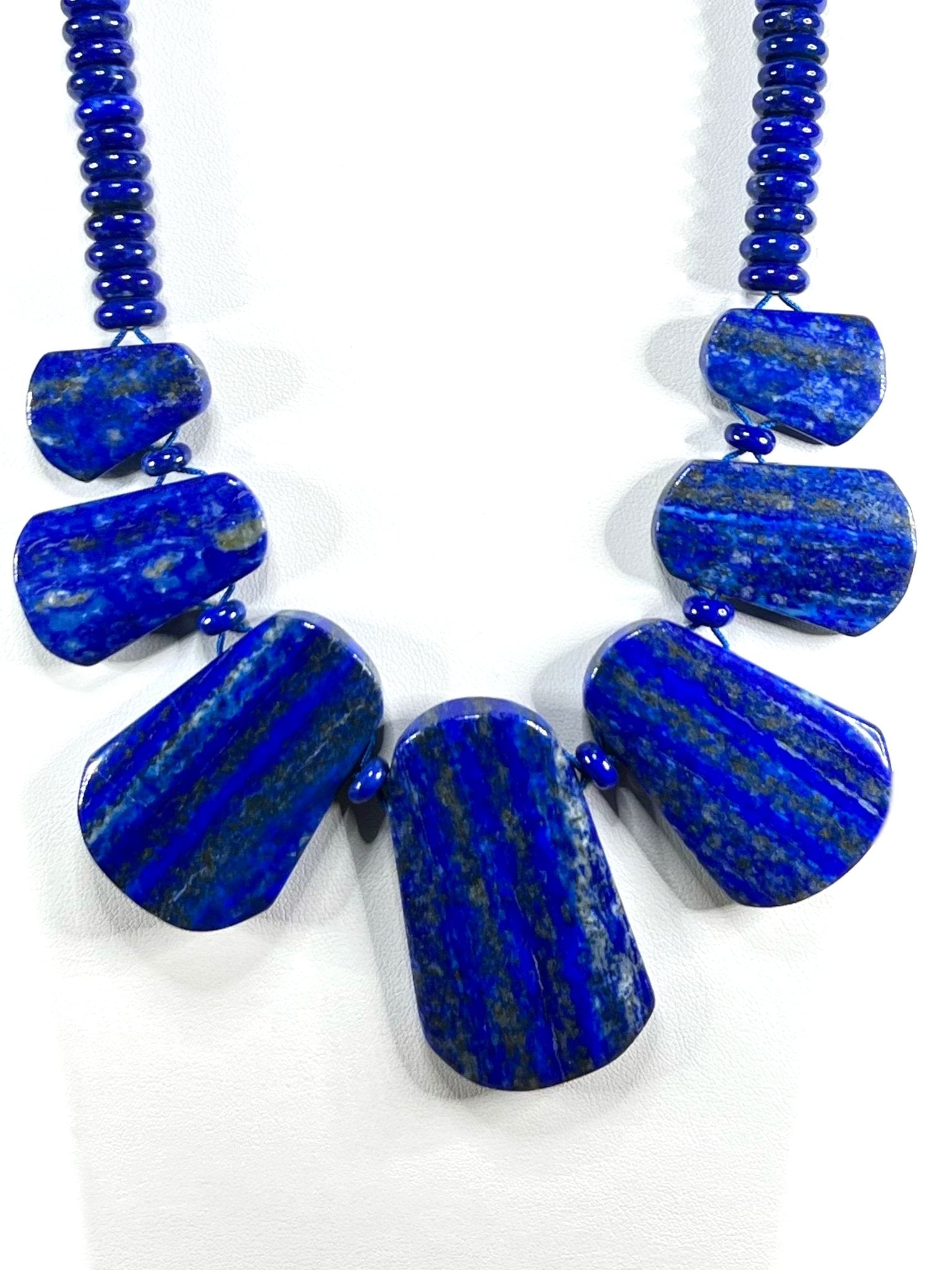 Lapis Lazuli Statement Necklace - Purple Door Alchemy