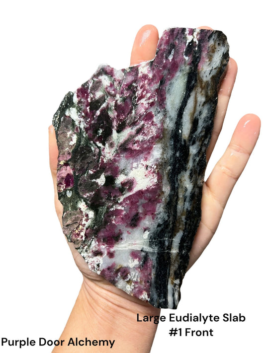 Large Eudialyte Slabs - Purple Door Alchemy