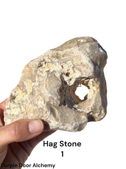 Large Hag Stones - Purple Door Alchemy