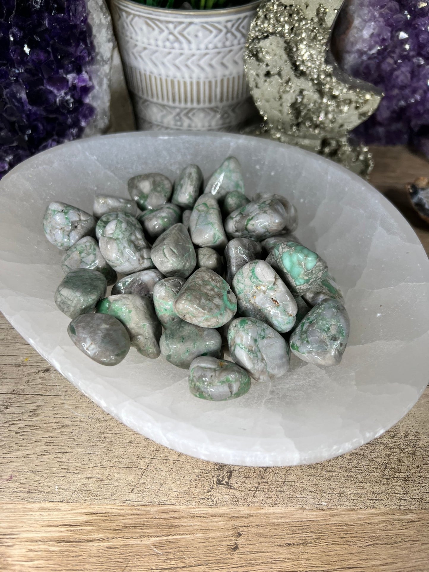 Lucin Variscite Tumble - Purple Door Alchemy