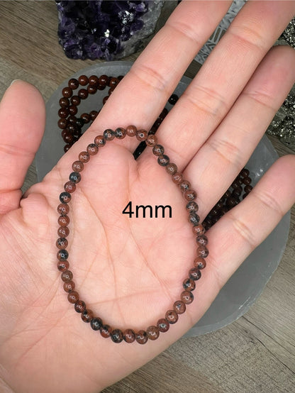 Mahogany Obsidian Bracelet - Purple Door Alchemy