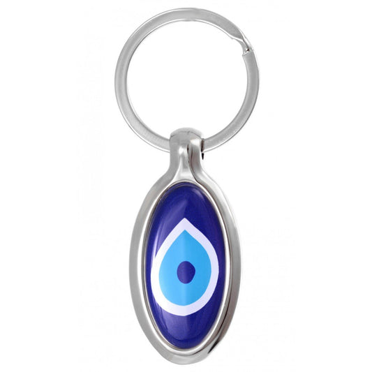 Metal Evil Eye Keychain - Purple Door Alchemy