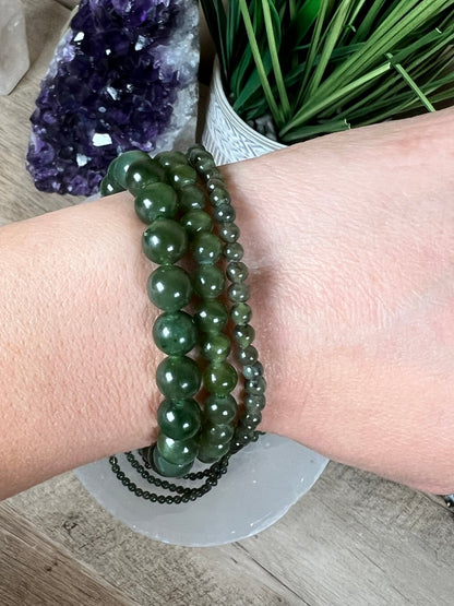 Nephrite Jade Bracelet - Purple Door Alchemy