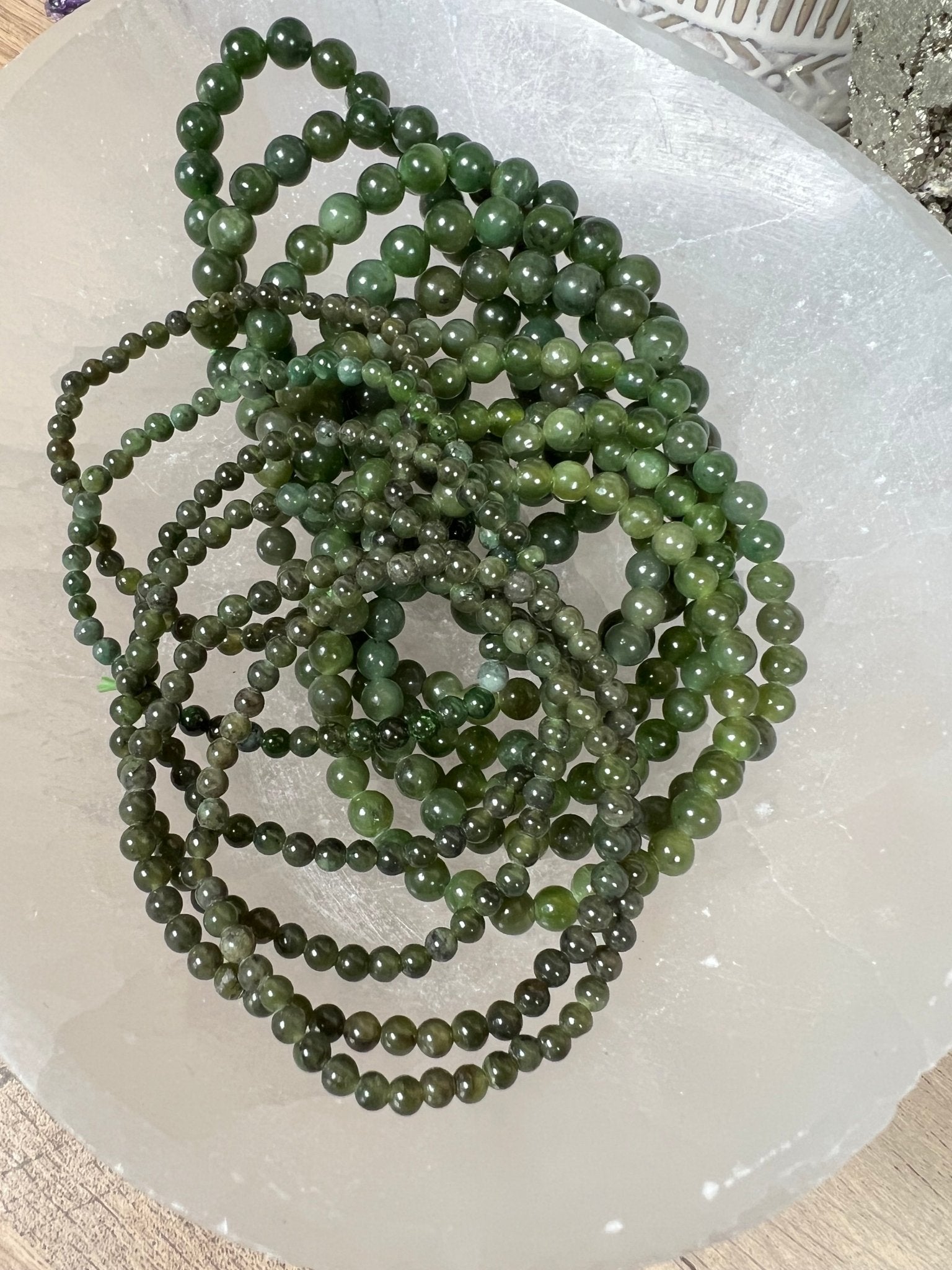 Nephrite Jade Bracelet - Purple Door Alchemy