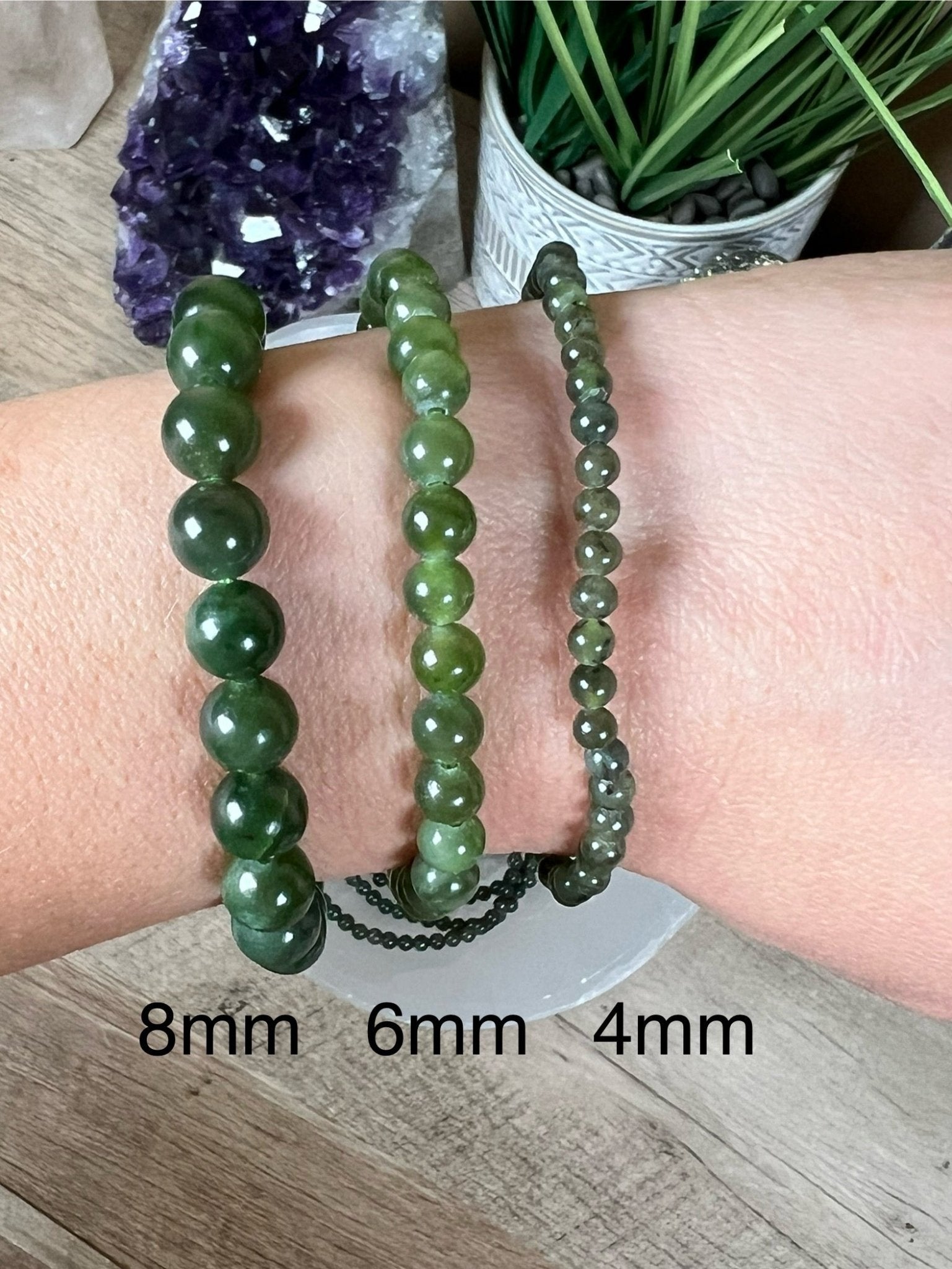 Nephrite Jade Bracelet - Purple Door Alchemy